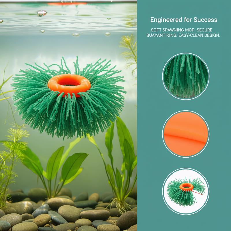 Aquarium Fish Breeding - เครื่องเก็บไข่ปลาพร้อมแผ่นเพาะพันธุ์ 10 ชิ้น สำหรับการเพาะพันธุ์ปลาในบ้าน