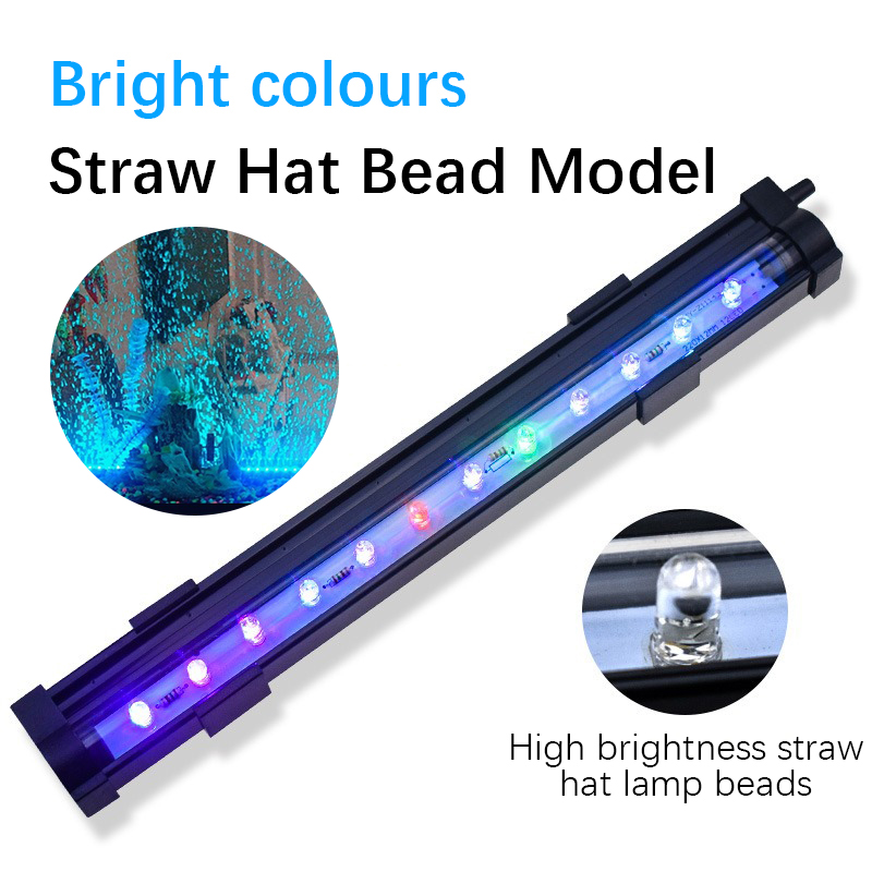 Aquarium Fish Colour - ใหม่ไฟฟอง LED ตู้ปลากันน้ำมีเจ็ดสีควบคุมด้วยรีโมตไฟประหยัดพลังงาน LED เปลี่ยนดำน้ำ