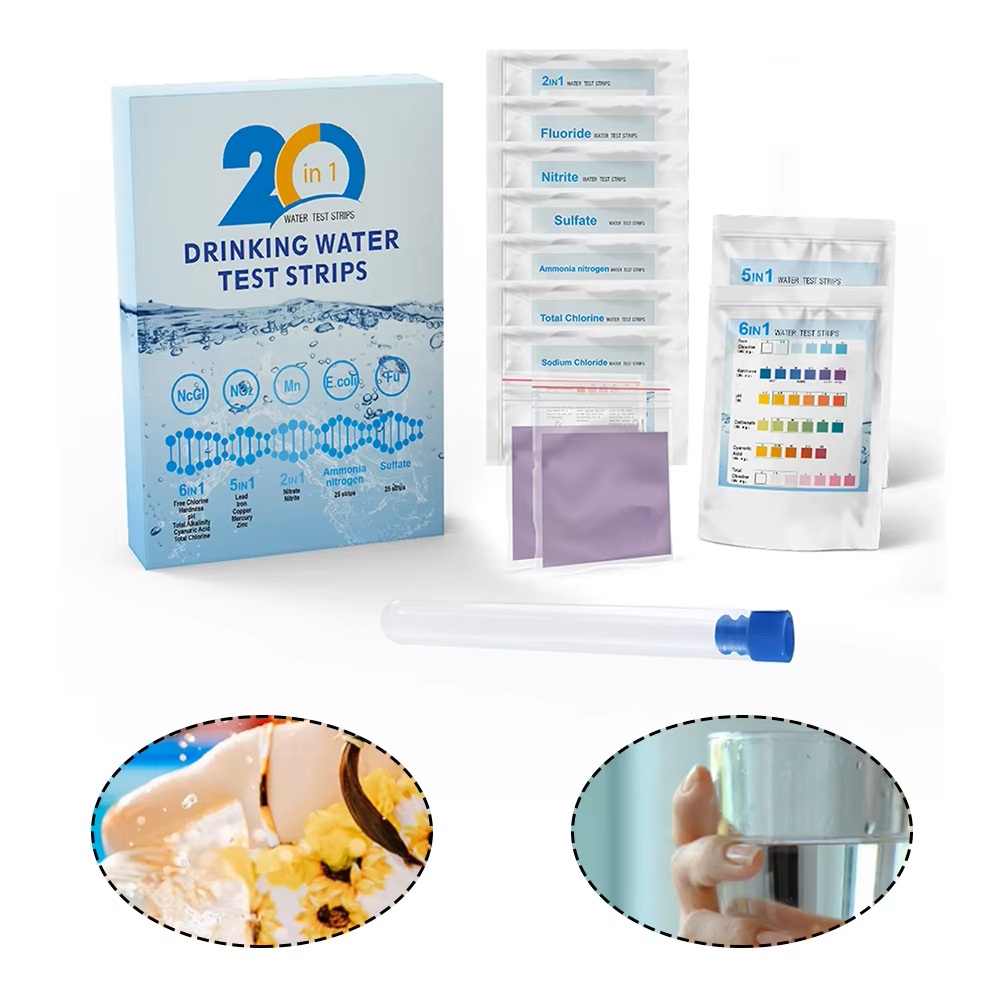 Aquarium Test Kit - ชุดทดสอบน้ำ YAGO 20 in 1 สำหรับตรวจสอบน้ำดื่มที่บ้าน