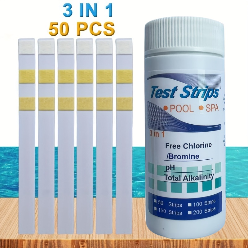 Aquarium Test Kit - คลอรีน PH Test Strips สปาสระว่ายน้ํา Aquarium