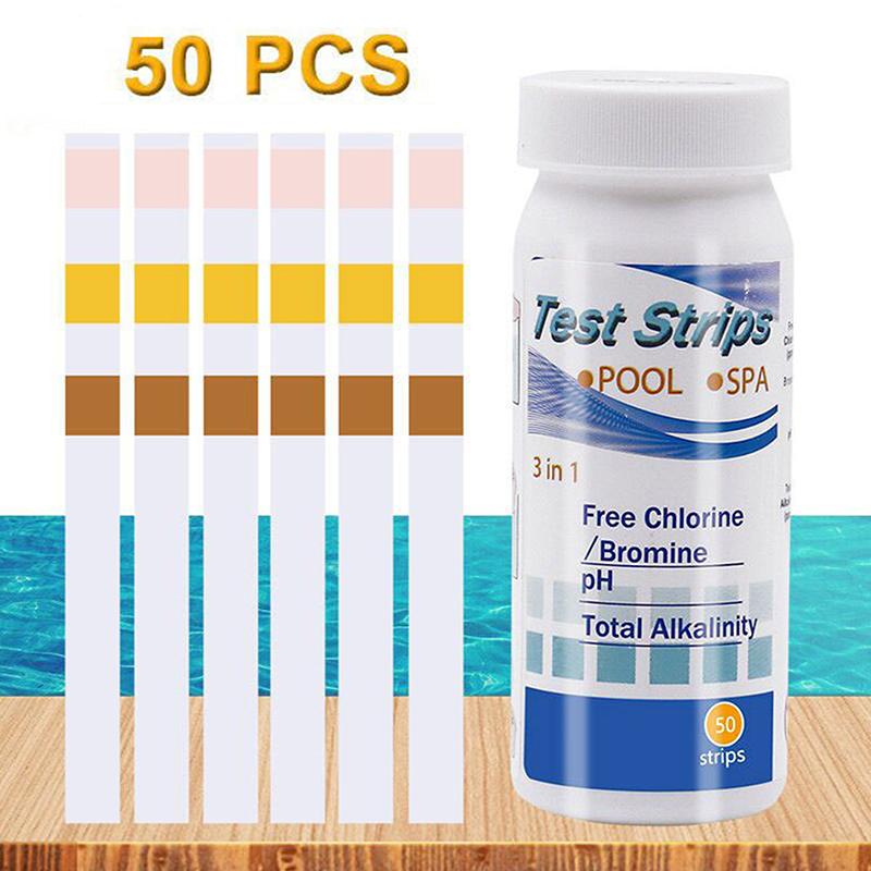 Aquarium Test Kit - แถบทดสอบคุณภาพน้ำในตู้ปลา ชุดทดสอบคุณภาพน้ำในตู้ปลา สระว่ายน้ำ สปา บ่อ กระดาษทดสอบค่า