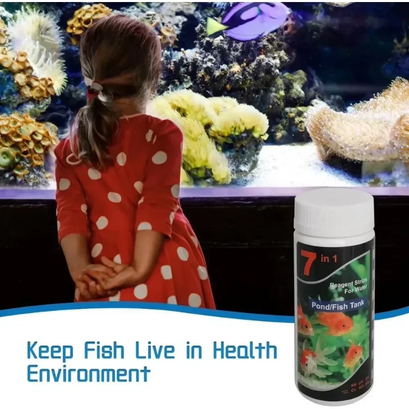 แถบทดสอบคุณภาพน้ำในตู้ปลา น้ำจ - Aquarium Test Kit บทวิจารณ์และราคา