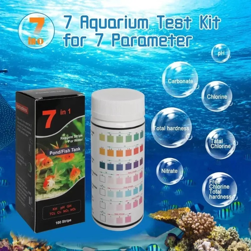 แถบทดสอบคุณภาพน้ำในตู้ปลา น้ำจ - Aquarium Test Kit บทวิจารณ์และราคา