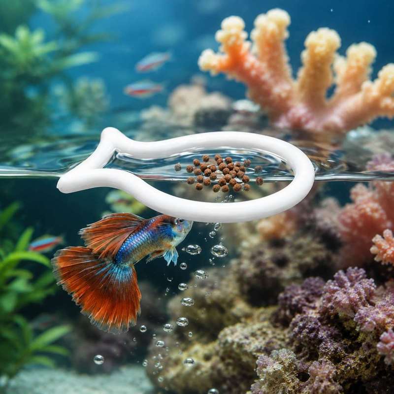 วงแหวนให้อาหารปลาแบบลอยน้ำรูปท - Aquarium Fish Price บทวิจารณ์และราคา