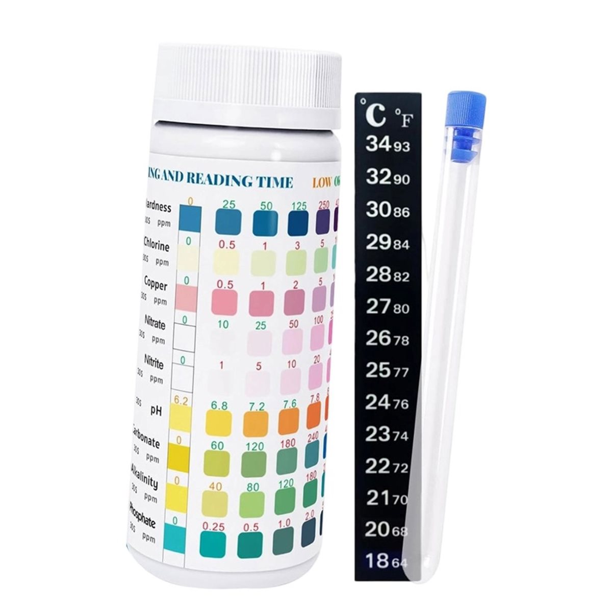 แถบทดสอบน้ำในตู้ปลา HGHO 9 in  - Aquarium Test Kit บทวิจารณ์และราคา