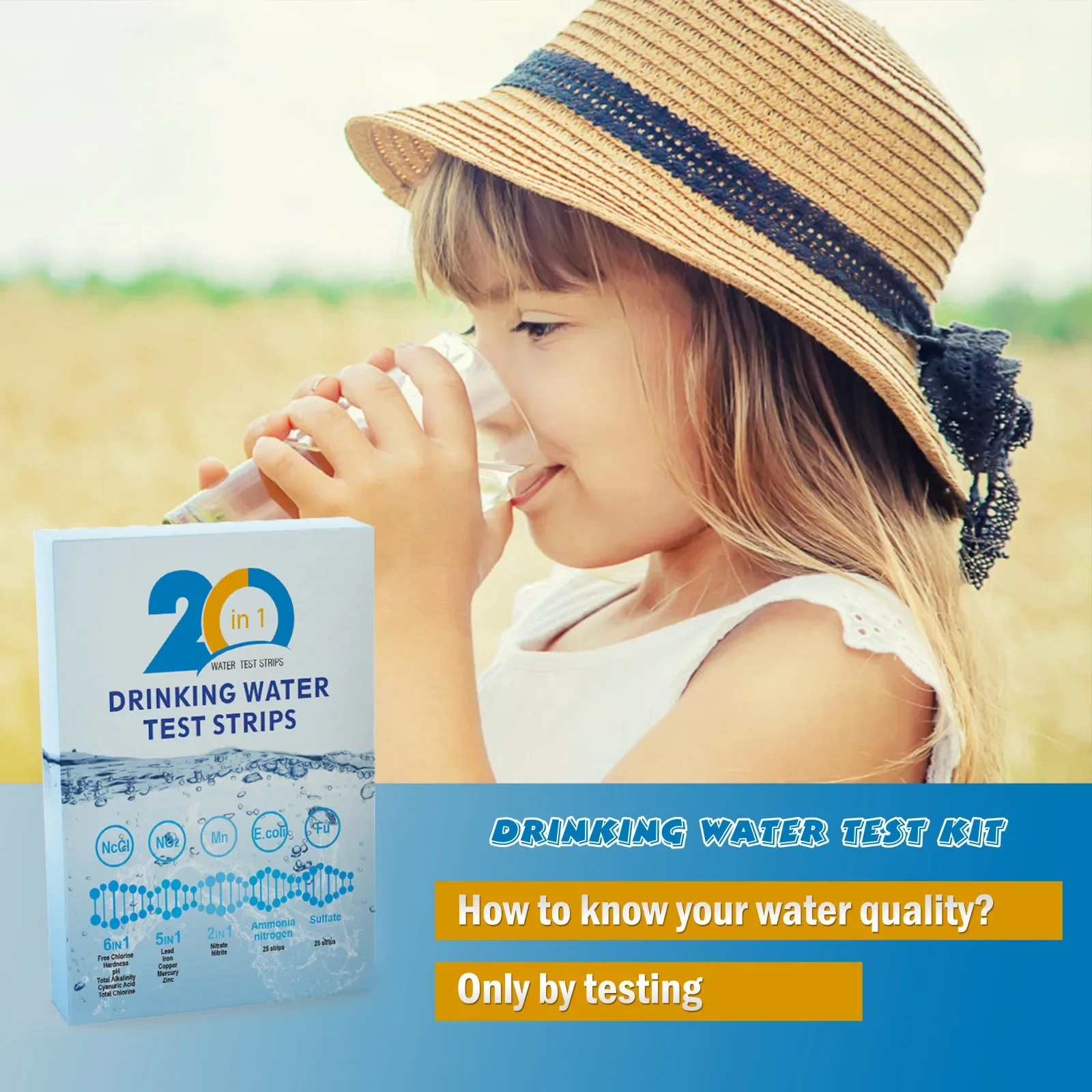 ชุดทดสอบน้ำ YAGO 20 in 1 สำหรั - Aquarium Test Kit บทวิจารณ์และราคา