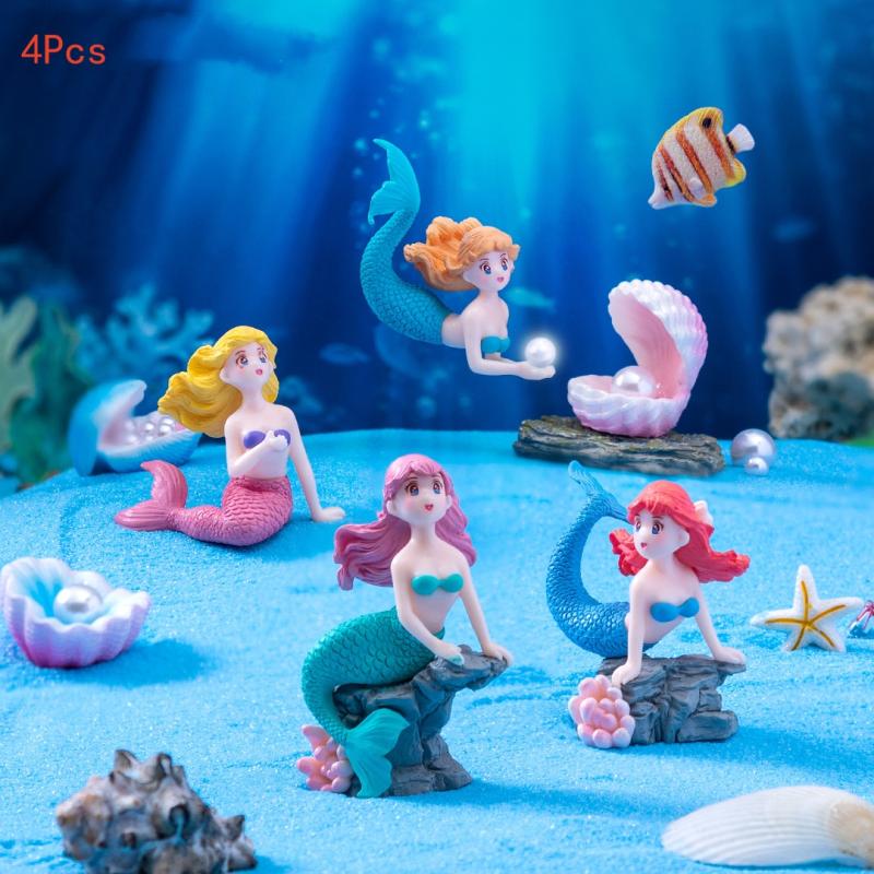 4 ชิ้นพลาสติกตู้ปลาประดับรูปนา - Aquarium Fish Buy บทวิจารณ์และราคา
