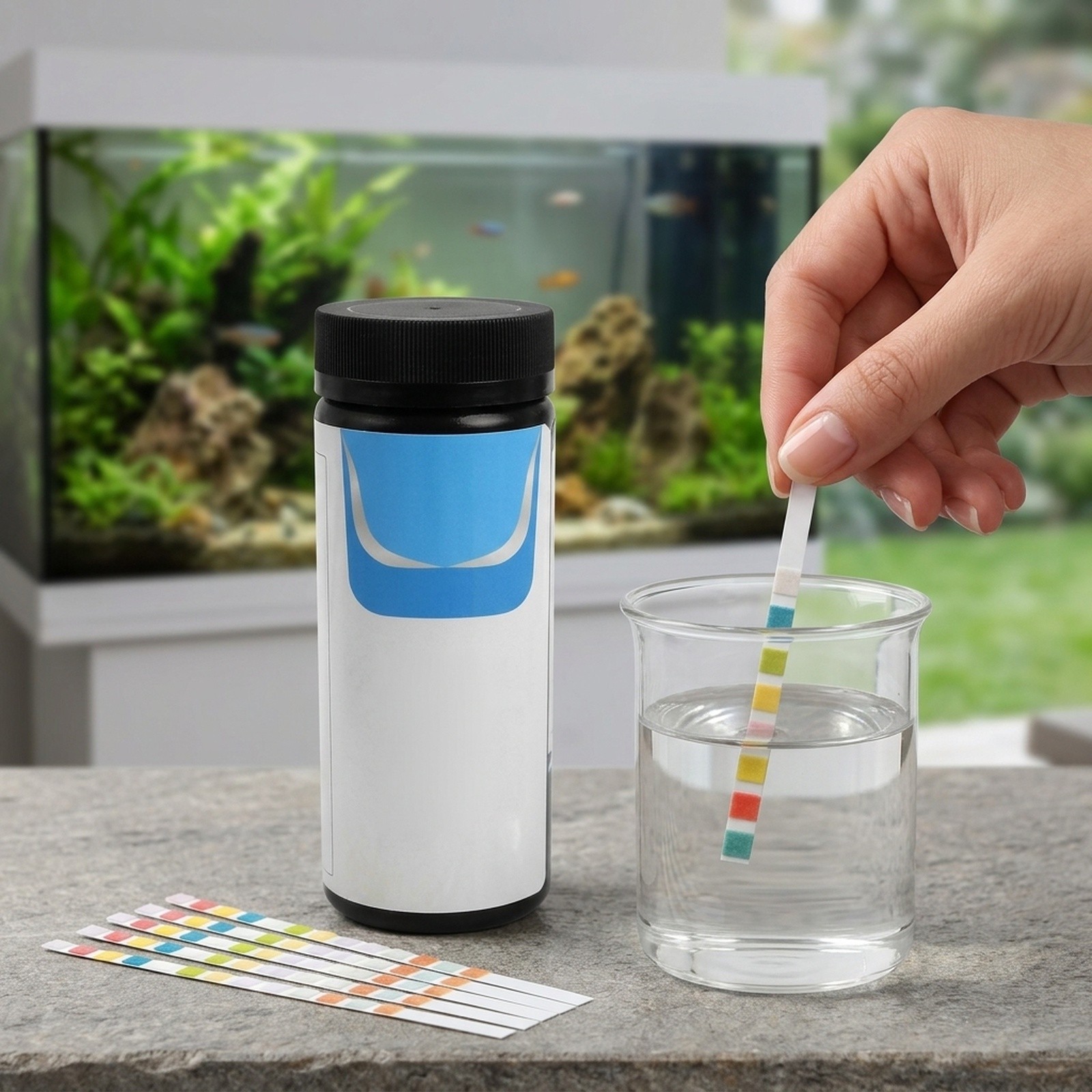 แถบทดสอบคุณภาพน้ำ 50 ชิ้น 7 in - Aquarium Test Kit บทวิจารณ์และราคา