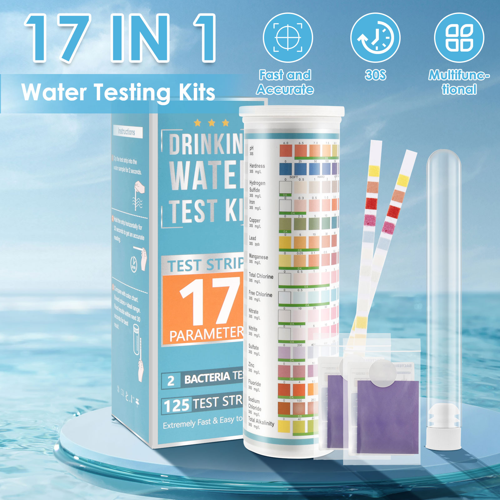 5-17 in 1 Aquarium Test Strips - Aquarium Test Kit บทวิจารณ์และราคา