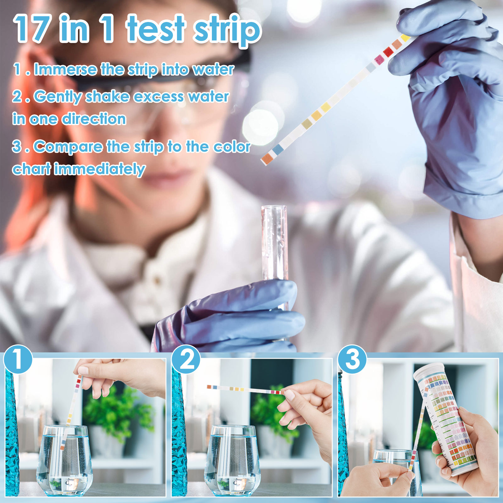 5-17 in 1 Aquarium Test Strips - Aquarium Test Kit บทวิจารณ์และราคา