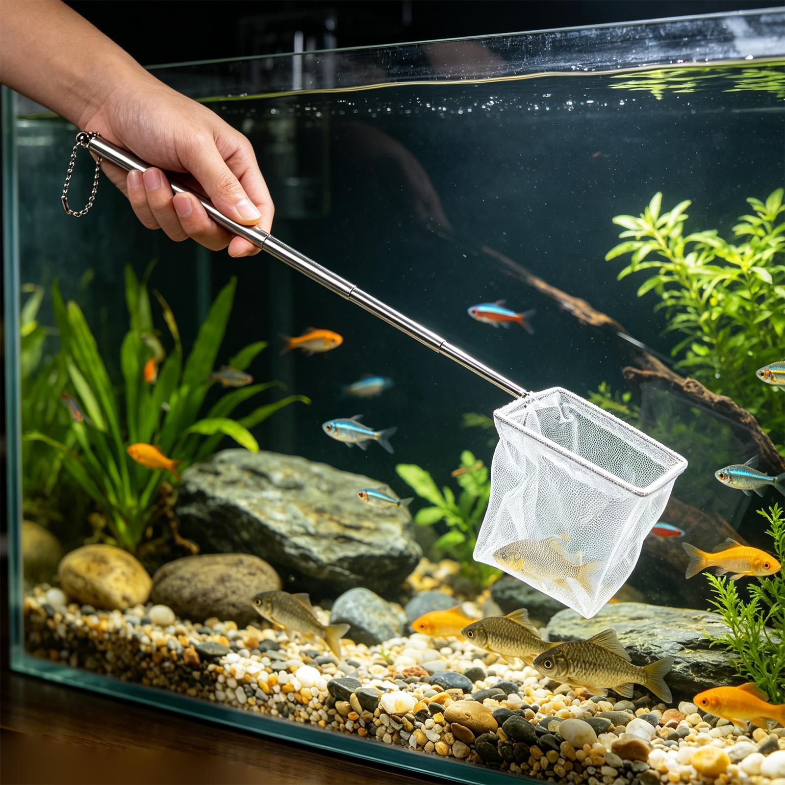 ชุดอุปกรณ์ตกปลา 2 ชิ้น ตาข่ายด - Aquarium Fishland บทวิจารณ์และราคา